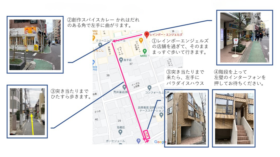 中目黒パラダイスハウス地図