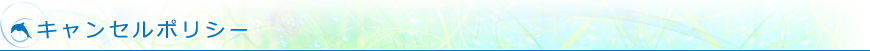キャンセルポリシー