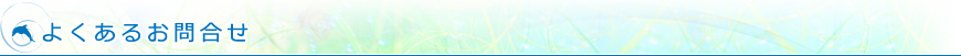 よくあるお問合せ